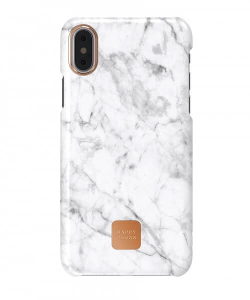 Happy Plugs iPhone X Slim Case - White Marble